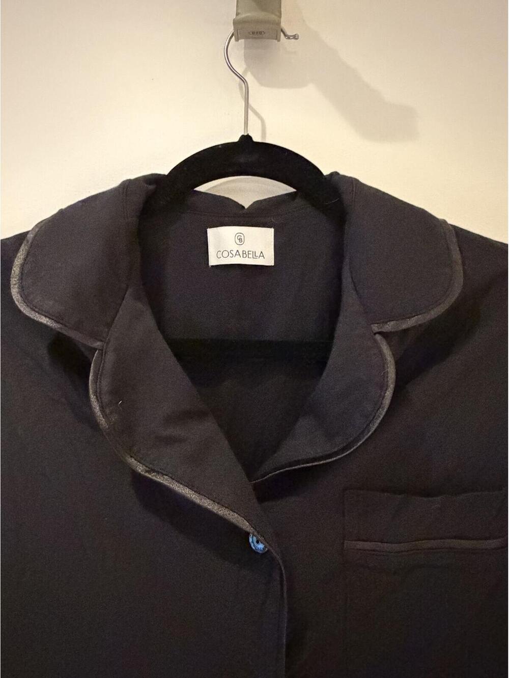 Cosabella Black Pajama Set with Satin Trim, Size M